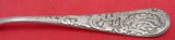 Antique Acid-Etched by Gorham Sterling Silver Egg Spoon Gold Washed