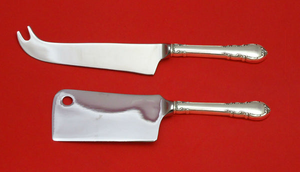 Modern Victorian by Lunt Sterling Silver Cheese Server Serving Set 2pc Custom