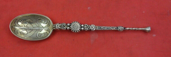 English Victorian Sterling Silver Coffee Spoon GW Birmingham 1901 4 1/2