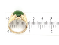 10k Yellow Gold Men's Jade Ring Size 9.5 (#J6918)