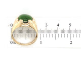 10k Yellow Gold Men's Jade Ring Size 9.5 (#J6918)