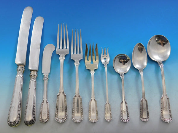Chesterfield by Gorham Sterling Silver Flatware Set 8 Service 117 pcs B Monogram