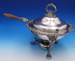 Grande Baroque by Wallace Silverplate Chafing Dish w/ wood handle (#7830)