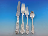 Bright Vine By Barnard Sterling Silver Flatware Set Service 64 pc England Grapes
