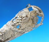 Silvered Bronze Tussie Mussie Posey Posy Holder w/ Grape Leaf and Vine (#J1285)