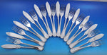 Perles by Christofle France Silverplate Flatware Individual Fish Set 24 pieces