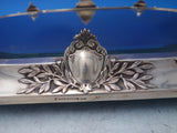 Topazio Portuguese Sterling Silver Centerpiece Bowl with Dragon Handles (#6496)