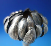 Black Starr Frost Sterling Silver Bud Vase Chrysanthemum Leaves #7384 (#5709)