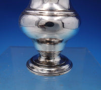English Georgian Sterling Silver Muffineer Fancy Pierced Engraved Lid (#6821-2)