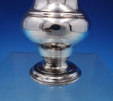 English Georgian Sterling Silver Muffineer Fancy Pierced Engraved Lid (#6821-2)