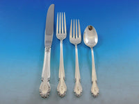 Wedding Bells by International Sterling Silver Flatware Set Service 61 pc S mono