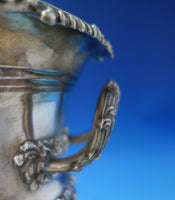 Silverplate and Copper Champagne Cooler w/Liner Raised Borders Scrollwork #5628