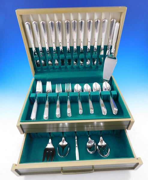 Paramount by Kirk Sterling Silver Flatware Set for 12 Service 66 pieces in Chest