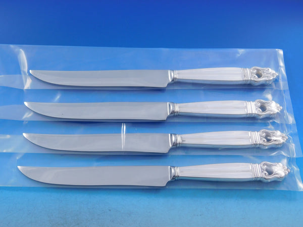 Royal Danish by International Sterling Silver Steak Knife Set Texas Sized Custom