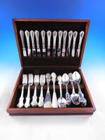 Patricia by Mema Swedish Silverplate Flatware Set Service 71 pcs L monogram