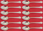 French Regency by Wallace Sterling Silver Teaspoon Set 12 pieces 6"