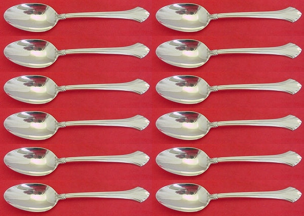 French Regency by Wallace Sterling Silver Teaspoon Set 12 pieces 6"