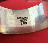 Shiebler Sterling Silver Napkin Ring Floral Design #209 1 3/4"x7/8" Mono "GWWB"