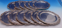 Shell & Thread Tane Mexican Sterling Silver Luncheon Plates Set of 12 9" (#7695)