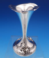 Blackinton Sterling Silver Bud Vase with Pond Lily #347 5" x 2 1/2" (#7984)