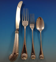 Williamsburg Shell by Stieff Sterling Silver Dinner Flatware Set Service 60 Pcs