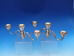 Chantilly by Gorham Sterling Silver Pair Candelabra Tops 3-Light (#8409)