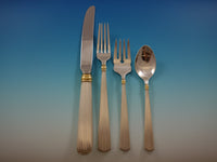 Ashmont Gold by Reed & Barton Sterling Silver Flatware Set Service 56 pcs Dinner