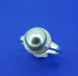 14k Grey 9.75mm Tahitian Pearl Ring (#J5010)