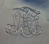 Sterling Silver Serving Plate Pierced Made for Tiffany & Co. #16 (#1838)