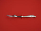 Lace Point by Lunt Sterling Silver Steak Carving Fork  HHWS  9 1/4"