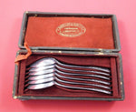 Ecusson Louis XVI by Christofle Silverplate Teaspoon Set 6pc in Fitted Box