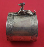 Hound by Gorham Silver Napkin Ring coin silver 2 1/2" x 1 3/4" 1.5 oz
