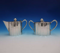 Reyes Mexican Mexico Sterling Silver Tea Set 7pc Mid-Century Modern (#4736)