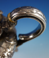 John Emes English Sterling Silver Tea Pot with Repoussed Flowers c. 1806 (#2716)
