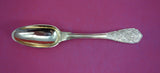 German Sterling by Various Makers Sterling Dinner Spoon vermeil w/ flowers 8"