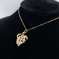 14k Yellow Gold Victorian Freshwater Pearl Pendant (#J5512)