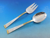 Golden Scroll by Gorham Sterling Silver Flatware Set for 12 Service 66 pieces