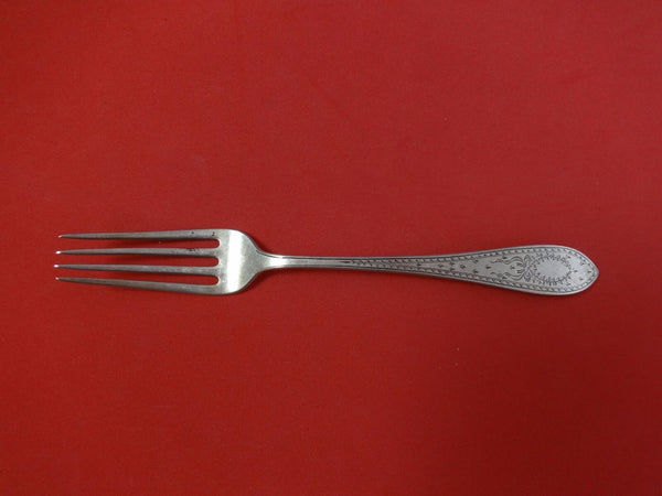 Colonial A Engraved by Whiting Sterling Silver Breakfast Fork 6 1/8"