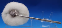 Louis XV Sterling Silver Powder Puff Vanity Base Cupids c1890 Rare Huge (#8376)