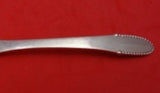Beaded by Georg Jensen Sterling Silver Preserve Spoon Ovoid 6 5/8" Serving