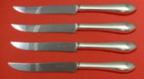 Pointed Antique by Dominick Haff Sterling Steak Knife Set 4pc Texas Sized Custom