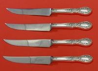 American Beauty by Manchester Sterling Silver Steak Knife Set HHWS 4pc Custom