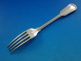 Fiddle Thread by James Robinson Sterling Silver Luncheon Fork Design on Front 7"