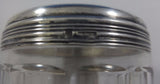 Christofle Sterling Silver Dresser Jar Set 3pc Two Round & One Square (#0747)
