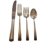 Chapel Bells by Alvin Sterling Silver Flatware Set For 12 Service 92 Pieces