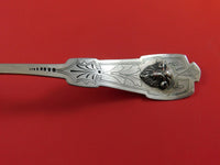 Ram by Schohay and Ludwig Coin Silver Oyster Ladle BC w/ 3D Ram 1867-1873