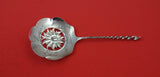 Number 28 by Towle Sterling Silver Nut Spoon pierced w/ flower 4 1/2" Twist