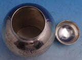 Sterling Silver Tea Caddy American Made Japanesque Bamboo 325 5.3 ozt 4.5" #5665