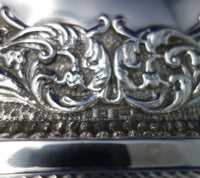 Joseph Gloster English Victorian Sterling Silver Tray Rectangular Chased #6289