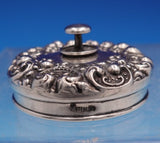 La Pierre Sterling Silver and Glass Dresser Jar with Knob GW Interior (#9163)